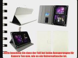 Emartbuy? Bundle Von 5 Doppelfunktion Stylus   Universalbereich Wei? Multi Angle Folio Executive-Wallet