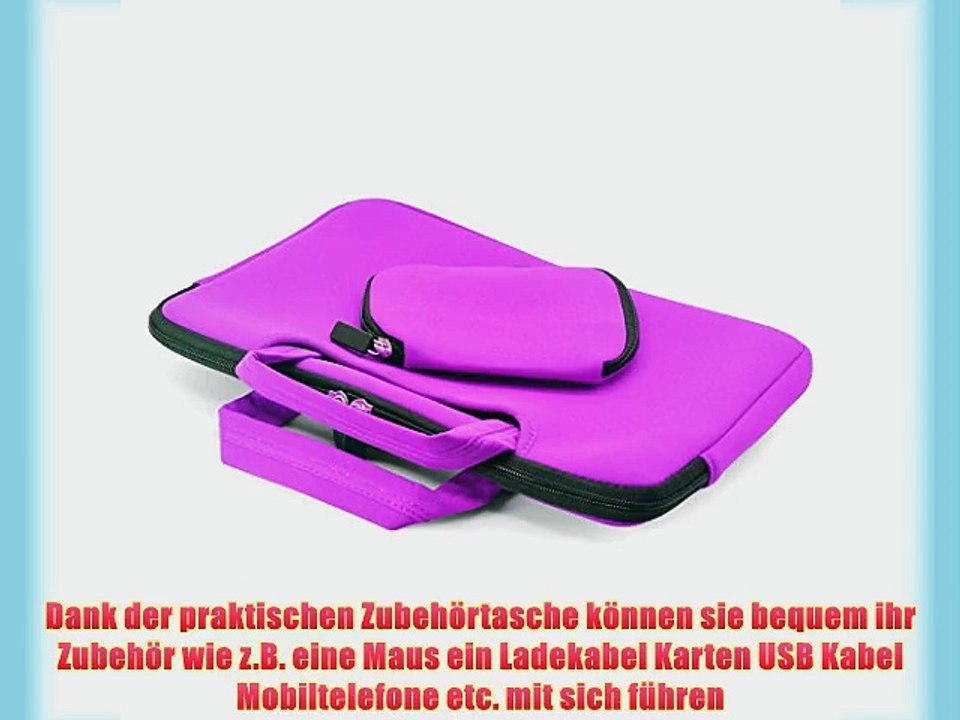 iProtect Laptop Schutzh?lle 13 Zoll Tasche inklusive Zubeh?r Case in lila