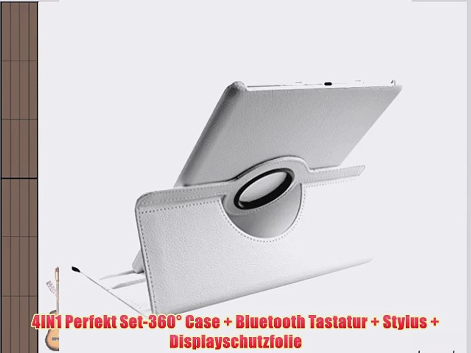 boriyuan Samsung Galaxy Tab 4 10.1 SM-T530 WiFi T535 Bluetooth Tastatur (Deutsch Layout) mit