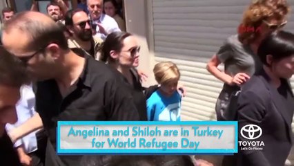 Angelina Jolie Pitt and Shiloh Step out in Turkey for a good cause