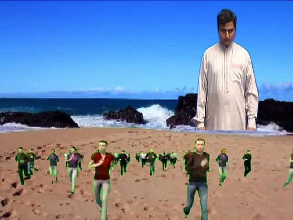 gaint man on the beach---a video you have never seen