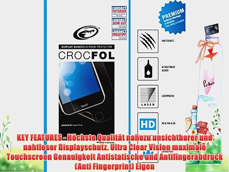 Nokia Lumia 730/735 CROCFOL PREMIUM HD Displayschutzfolie (2er Pack) - PR?ZISE GENAUE AUSCHNITTE