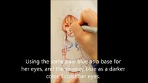 Tutorial/Speed drawing with Copic markers!