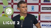 Conférence de presse AC Ajaccio - Dijon FCO (0-0) : Olivier PANTALONI (ACA) - Olivier DALL'OGLIO (DFCO) - 2015/2016
