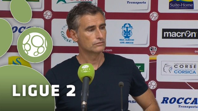 Conférence de presse AC Ajaccio - Dijon FCO (0-0) : Olivier PANTALONI (ACA) - Olivier DALL'OGLIO (DFCO) - 2015/2016
