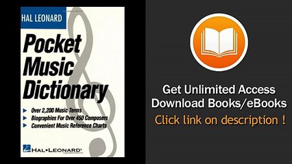 [Download PDF] The Hal Leonard Pocket Music Dictionary