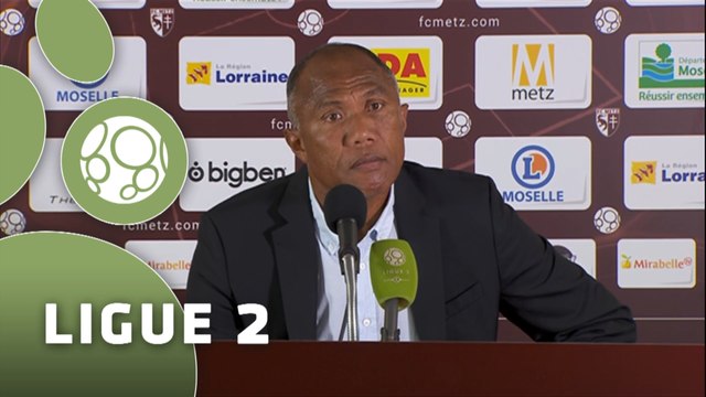 Conférence de presse FC Metz - RC Lens (0-0) : José RIGA (FCM) - Antoine KOMBOUARE (RCL) - 2015/2016