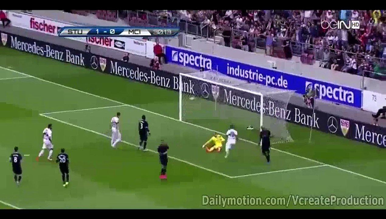 [ENGLISH]Stuttgart vs  Manchester City 4-2 FULL HIGHLIGHTS HD |Club Friendly  - 01-08-2015