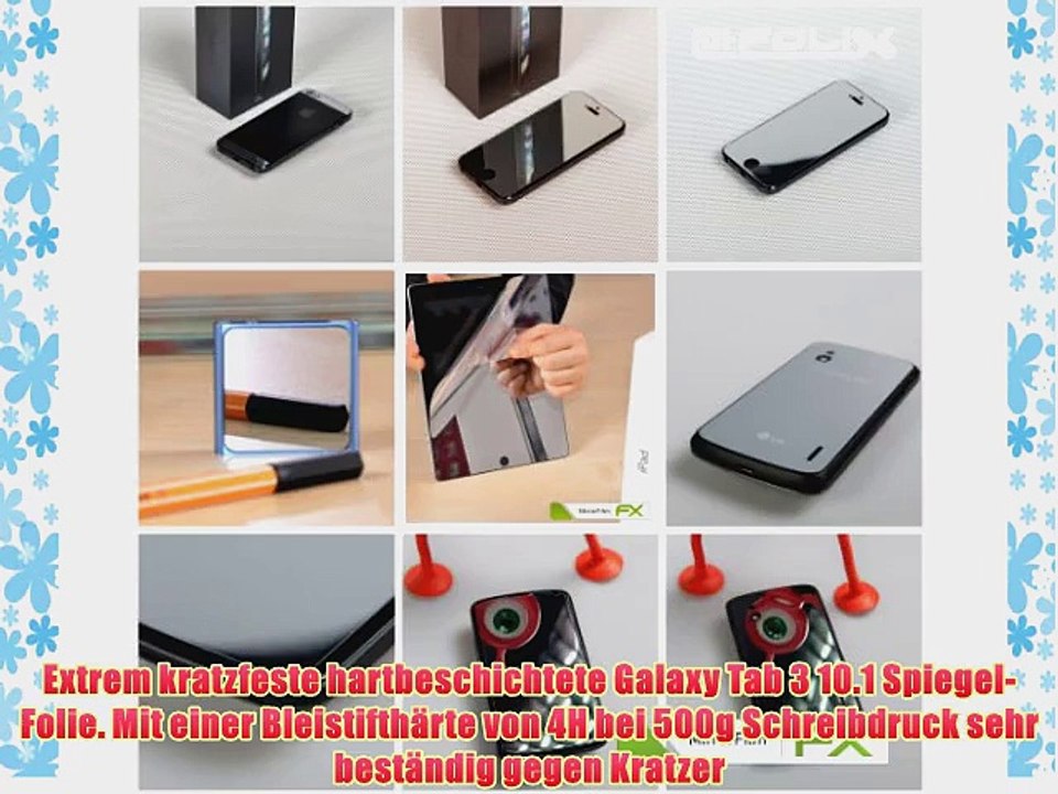 atFoliX Spiegel-Folie Samsung Galaxy Tab 3 10.1 (WiFi 3G