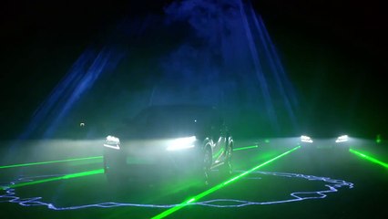 will.i.am and Lexus create epic driving spectacular on a laser street stave