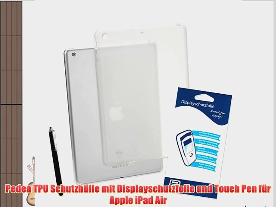 Pedea TPU Schutzh?lle mit Displayschutzfolie und Touch Pen f?r Apple iPad Air