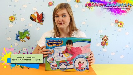 Sea Life Stencils Playmat / Mata z Szablonami - Aquadoodle - Tomy - T72035 - Recenzja