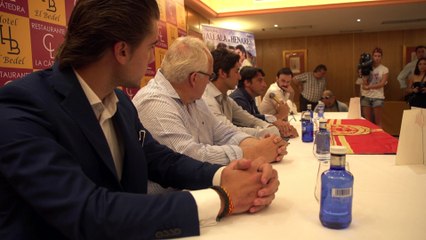 Cayetano en la presentación de la feria de Alcalá