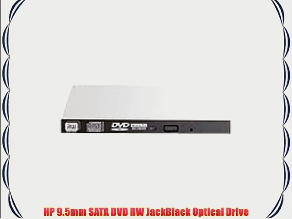 HP 9.5mm SATA DVD RW JackBlack Optical Drive
