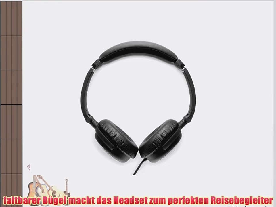 Cabstone Mobile On-Ear Headset (Stereo Headset faltbar 10 m Kabel 35 mm Stecker f?r Apple/Samsung/HTC/