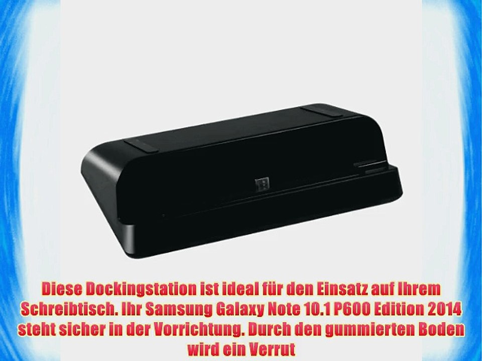 kwmobile? Dockingstation Micro USB f?r Samsung Galaxy Note 10.1 P600 Edition 2014 Schwarz