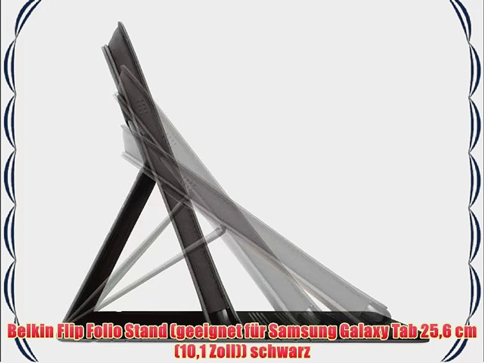 Belkin Flip Folio Stand (geeignet f?r Samsung Galaxy Tab 256 cm (101 Zoll)) schwarz