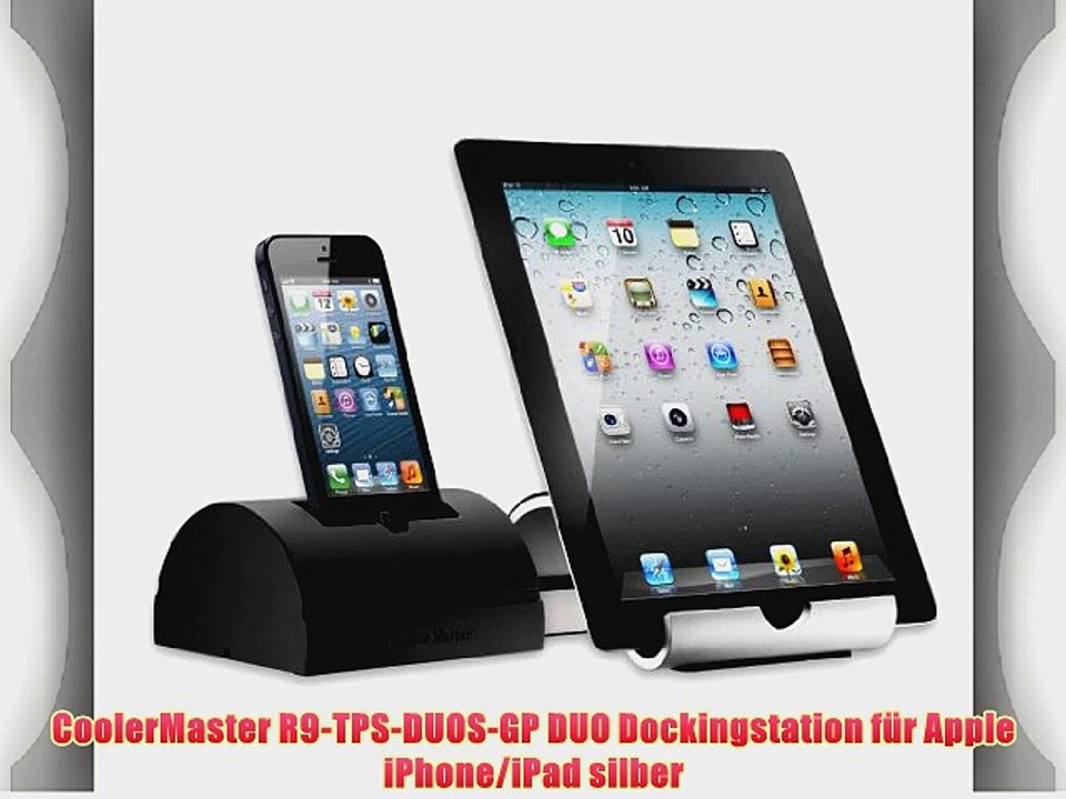 CoolerMaster R9-TPS-DUOS-GP DUO Dockingstation f?r Apple iPhone/iPad silber