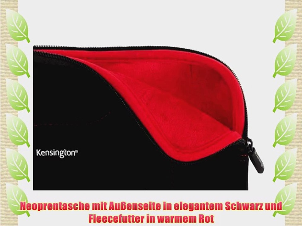 Kensington Neoprene H?lle f?r Tablet PC bis 294 cm (116 Zoll) schwarz/rot