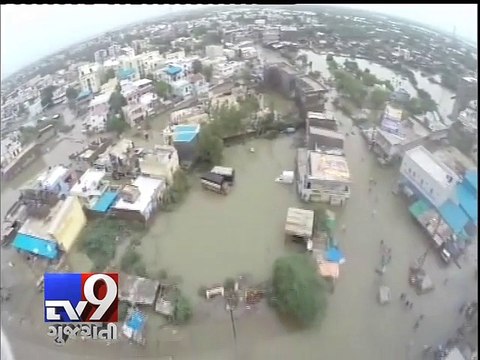 Heavy rain leads to waterlogging in Patan, massive traffic jams - Yb9 Gujarati