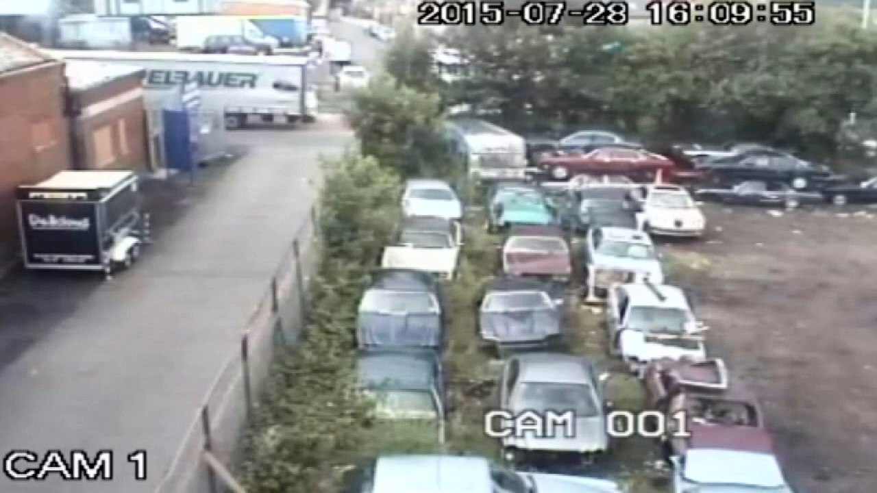 CCTV shows suspected Calais migrants escaping lorry in UK