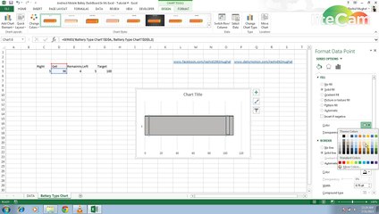 Battey Type DashBoard In Ms Excel - Tutorial # 17