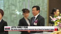 Key family members of Lotte Group attend memorial rite in Seoul amid power struggle