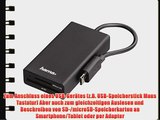 Hama 00054141 OTG Hub und Kartenleser (USB 2.0 geeignet f?r Smartphone/Tablet/Notebook/PC kompatibel