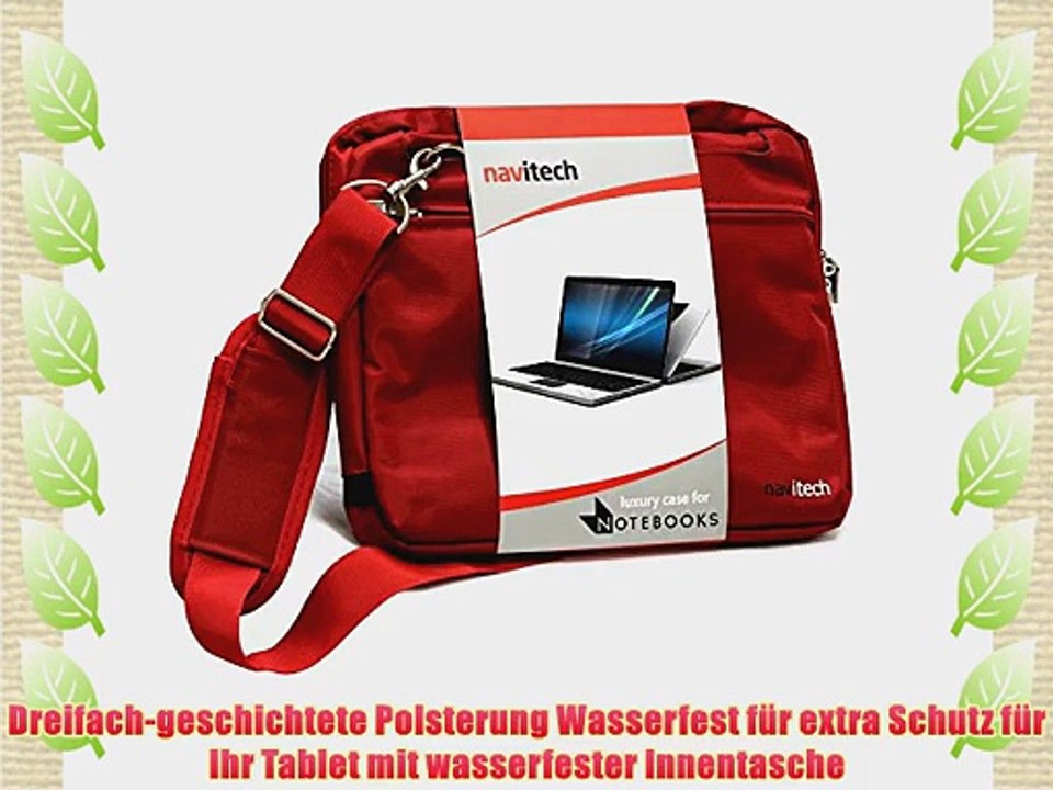 Navitech rotes Case / Cover Trage Tasche / speziell f?r das MEDION AKOYA E6416 (MD 99560) 396