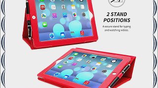 Snugg iPad H?lle - Smart Cover mit Aufsteller elastischer Handschlaufe Stylus-Halterung und