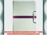 2in1 Original Numia Smart Luxus Bookstyle F?r Samsung N8000 N8010 N8020 Galaxy Note 10.1 Weiss-Rosa