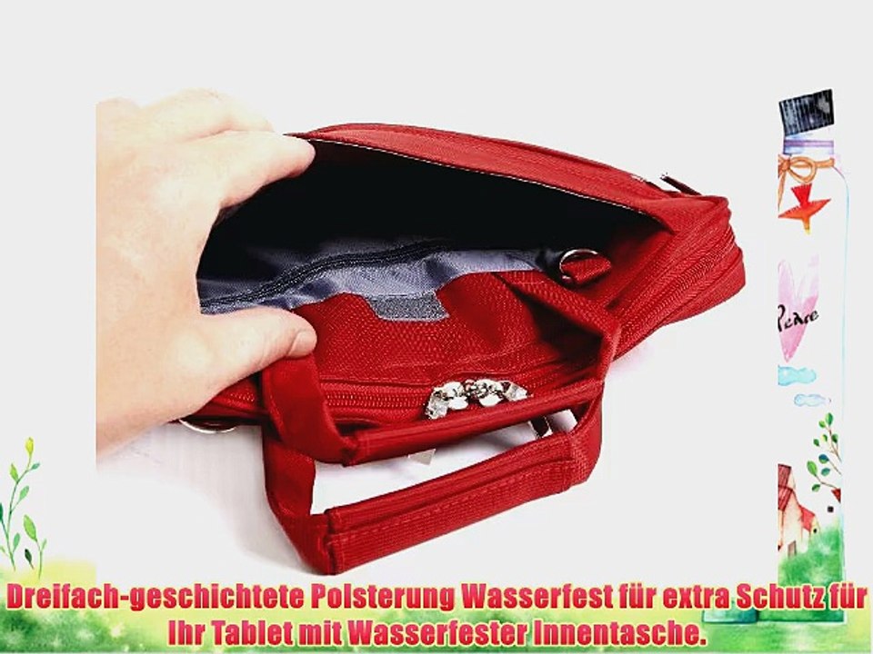 Navitech Rotes Case / Cover / Tasche f?r Laptops / Notebooks und Tablet PC's f?r das Sony VAIO