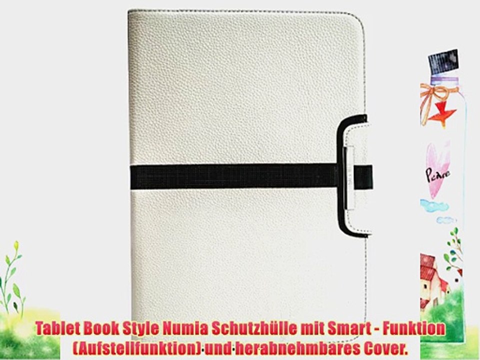 2in1 Original Numia Smart Luxus Bookstyle F?r Samsung N8000 N8010 N8020 Galaxy Note 10.1 Weiss-Schwarz