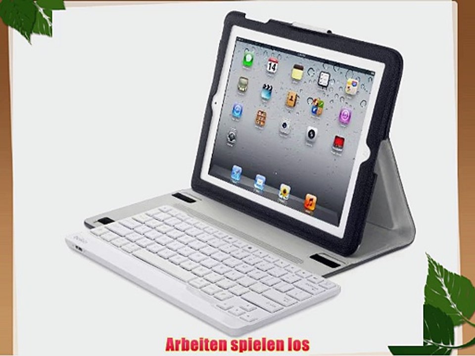 Belkin YourType Schutzh?lle mit Bluetooth-Tastatur f?r Apple iPad 4/3 schwarz/wei?