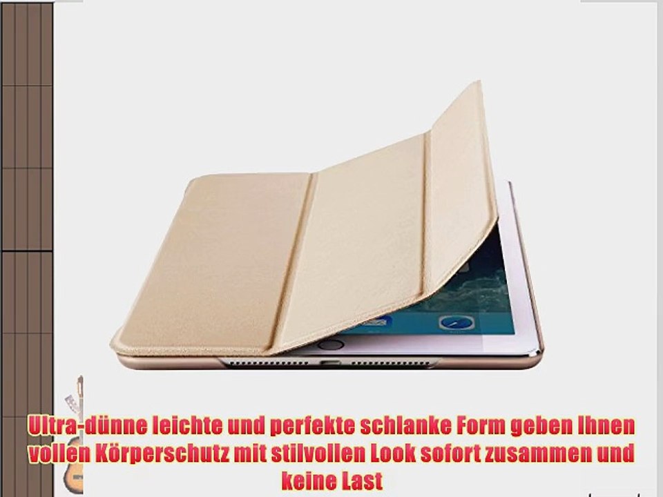 Nouske iPad Air 2 Smart Case Ledertasche Schutzh?lle Bumper H?llen Tasche Leder H?lle Ultra