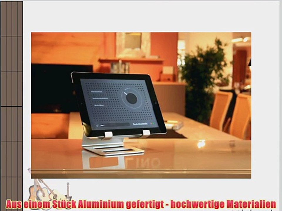iPad Halterung present-IT - St?nder f?r iPad und andere Tablet PCs - Aluminium LIMITED BLACK