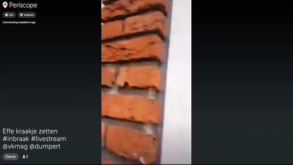 This Burglar did a Live Stream of his Burglary on Periscope