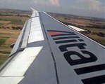 Landing at Rome Airbus 319 Alitalia