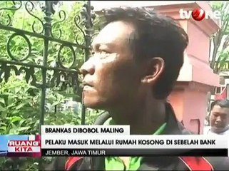 Aliran Listrik Diputus, Bank Swasta di Jember Dirampok
