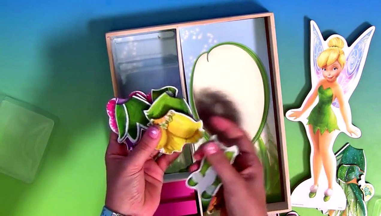 Tinkerbell Dress-up Wooden Magnetic Fashion Dolls by Disney Fairies Mix and Match Dress