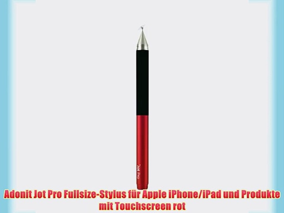 Adonit Jot Pro Fullsize-Stylus f?r Apple iPhone/iPad und Produkte mit Touchscreen rot