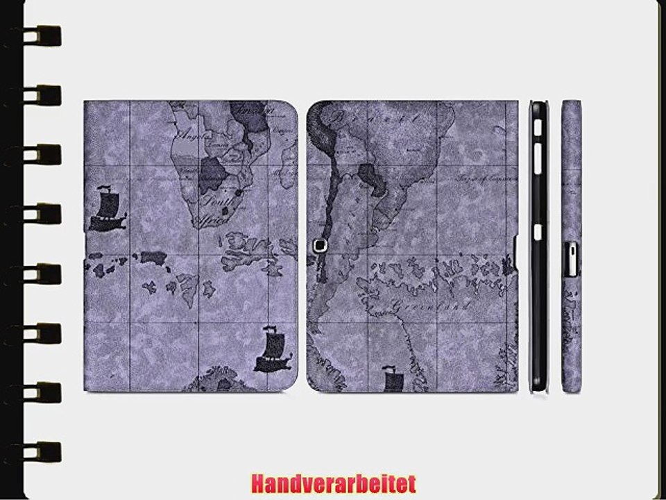 DONZO Wallet Travel Tablet Tasche f?r Samsung Galaxy Tab 4 10.1 T530 T535 Grau