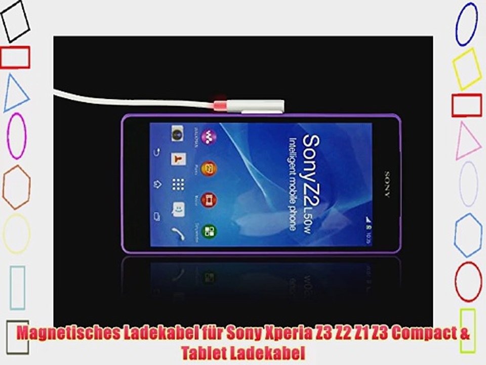 Supremery LED Magnet USB Ladekabel f?r Sony Xperia Z3