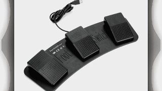 USB PC HID Fu?schalter Fu?pedal Fu?taster Pedal Foot Switch 3 Tasten Schwarz NEU