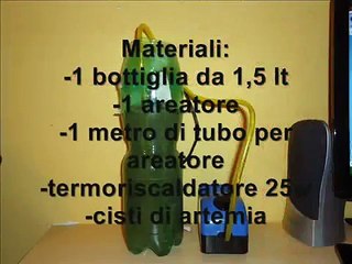 VideoTutorial:Costruire uno schiuditoio per artemia salina