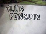 club penguin 1 minute cartoon (black and white)