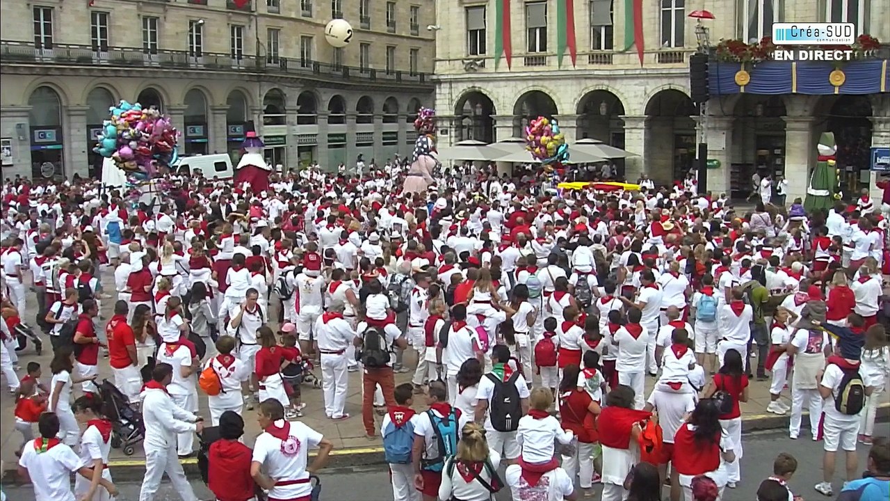 Le réveil de roi Léon aux Fêtes de Bayonne - vendredi 31 juillet 2015
