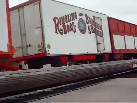 Ringling Brothers and Barnum & Bailey Circus Train Blue Unit (FEC 240) 1/20/09