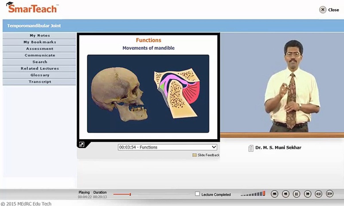 Sample Lecture - Temporomandibular Joint