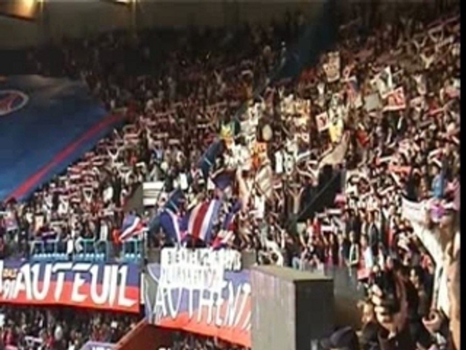 PSG-Le Mans Entrée des joueurs